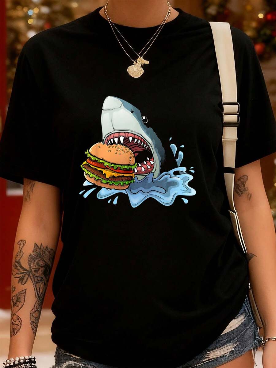 Women T-Shirts - Black - View 1