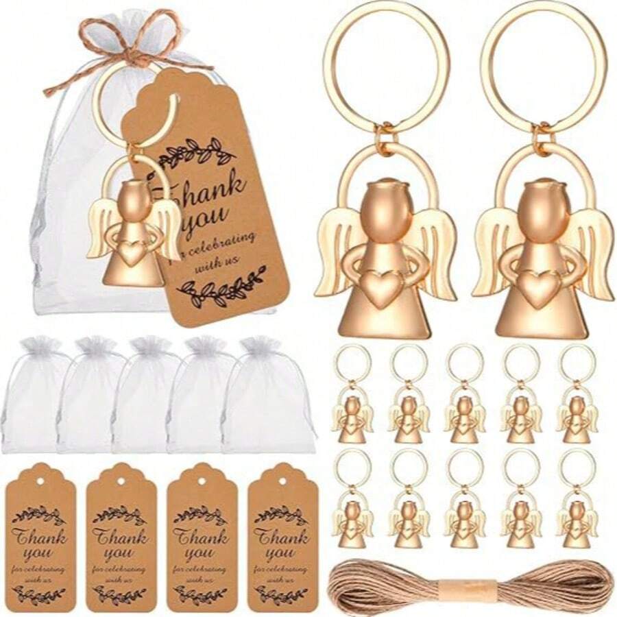 Angel Keychain, Baby Shower Party Favor, Wedding Guest Gift, Or Birthday Party Souvenir
