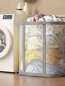 3 giỏ đựng đồ giặt bằng lưới đa năng có thể gấp gọn có quai xách - Túi đựng đồ di động, tiết kiệm không gian cho quần áo, gia đình, phòng giặt, phòng tắm, phòng, ký túc xá, du lịch - Hình chữ nhật, phụ kiện phòng giặt | Giỏ đựng đồ bật lên | Giỏ vải bền, giỏ đựng đồ giặt | Hình chữ nhật | Sức chứa lớn, 4 màu có sẵn - Nhiều màu - Xem 2