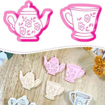 Xaekicr 7 PCS Cute Dessert Polymer Clay Cutters Set U2013 Ice Cream, Cupcake, Cake Slice Clay Earring Cutters U2013 DIY Polymer Clay Molds &Amp; Clay Tools For Jewelry Making