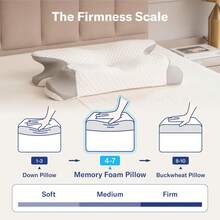 Alcedo Cozy Sleep, Odorless Ergonomic Contour Foam, Orthopedic Bed Pillow Side, Back, And Stomach Sleepers, Idea, Holiday Idea - 1 - Xem 4