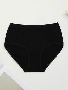 3Pcs Women Briefs Underwear Knickers Panties Intimates Breathable High-Waist Underpants Daily Wear Loungewear Daily Fitness Comfy Panty Soft Fabric Essentials