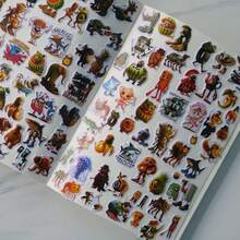 Shan Hai Jing Bubble Stickers, Creative Quiet Sticker Toys, Animal & Car Designs, Fun & Educational Reward Stickers - Multicolor - View 2