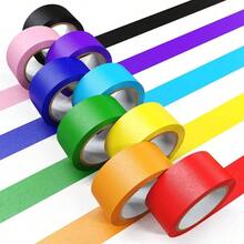 Colored Masking Tape, Color Painters Tape, 9 Rolls 1 Inch Widex 19. Yards Each, Colorful Paper Tapes Colors Labeling Packing, Painter Tape Variety Pack, Tape - 9種顏色,1吋 x 20碼 - 查看 1