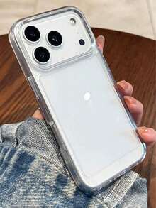 Étui de protection en acrylique transparent et antichoc compatible avec 17 Pro Max/17 Pro/17/17 Air/16/16 Pro Max/16 Pro/16 Plus/15/14/13 Pro Max/14 Pro Max/14 Pro/14 Plus/13 Pro/12 Pro Max/12/12 Pro/11. Coque arrière rigide avec protection de type bumper, transparente. - Transparent - Voir 5