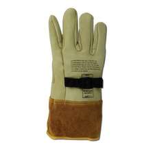 Magid Glove and Safety 60611PS-10 - Guantes protectores de piel de alto voltaje de 305 cm para uso con guantes aislantes eléctricos de goma color tostado tamaño 10 1 parWelding Gloves - Bronce beige - Ver 5