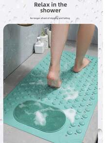 Premium Non-Slip Shower & Bathtub Mat - Thick Rubber Bath Mat With Drain Holes & Strong Suction Cups, Anti-Slip Bathroom Floor Mat For Wet & Dry Surfaces, Quick-Dry Design With Massage Texture - Ideal For Spa, Gym Locker Rooms & Luxury Bathrooms (Housewarming/Valentine's Day Gift) - Multicolor - View 9