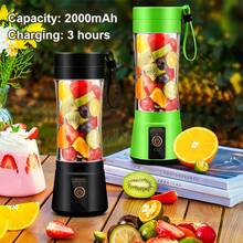 12.85 Oz Rechargeable Portable Mixing Cup, Electric USB Juice Blender Mini Mixer, Suitable For Shakes And Smoothies, Juice, 380ml,  Perfect For Blending, Black - màu đen - Xem 6