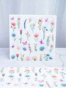 The Butterfly Flower Themed Disposable Paper Tray Set Includes 9-Inch And 7-Inch Paper Cups And Napkins. Suitable For Various Occasions Such As Clubs, Parties, Picnics, Weddings, Family Banquets, And Party Supplies. It Is Also Suitable For Kitchen And Dining Room Decoration, As Well As Party Decoration. This Is A Set Of Reception Paper Plates And Disposable Tableware. It Is Specifically Designed For Weddings And Parties - Multicolor - View 4