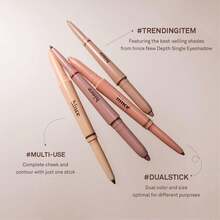 hince New Depth Dual Color Stick 02 Cool Volume Liner - Highlighter And Contouring Aegyosal Makeup Under Eye Quick Easy - 02 酷豐盈眼線液 - 查看 3