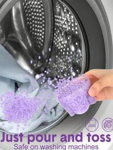1pc Long-Lasting Fragrant Laundry Bead - Washing Machine Fabric Softener And Fragrance Enhancer, Suitable For Clothes, Long-Lasting Fragrance, Pearl Laundry Detergent, Fabric Softener, Washable Cleaning Product, Long-Lasting Fragrance (Lavender, Rose, Ocean) - Multicolor - View 3