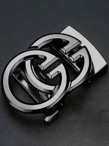 Cinturón de cuero con hebilla automática de aleación de alta gama para hombres, cinturón de pantalón minimalista y casual - Multicolor - Ver 4