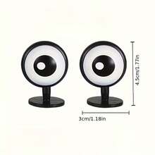 一对电动自行车眼睛装饰，趣味头盔眼睛配件，可爱自行车/摩托车/踏板车前灯装饰