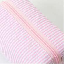 1pc Large Capacity Bubble Texture Pencil Case, Minimalist Pink Student Stationery Organizer Bag, Portable Travel Cosmetic Pouch - Multicolor - View 6