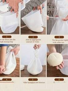 揉面袋加厚硅胶和面袋家用活面揉面不粘手烘焙防油面条面袋 - 彩色 - 查看 11