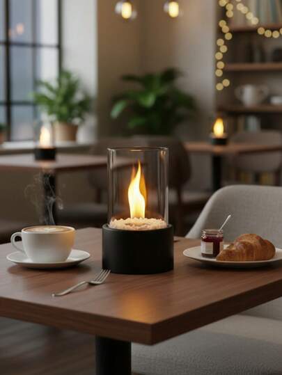 Portable Modern Tabletop Fireplace For Home Decoration Easy Assembly