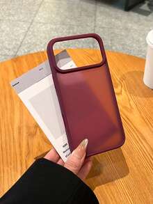 防震纯色材质,单件装酒红色哑光透明手机壳,兼容 17、17 Pro、17 Air、17 Pro Max、11、11 Pro、11 Pro Max、12、12 Pro、12 Pro Max、13、13 Pro、13 Pro Max、14、14 Pro、14 Plus、14 Pro Max、15、15 Pro、15 Plus、16、16 Pro、16 Pro Max、16 Plus,春季礼物 - 酒紅色膚感 - 查看 3