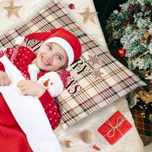 Lanpn - Juego de 2 fundas de almohada decorativas de Navidad para cama de 20 x 36 pulgadas color café Joy Navidad fundas de almohada decorativas lumbar 20 x 36 pulgadas rectangulares tamaño King - Marrn - Ver 6