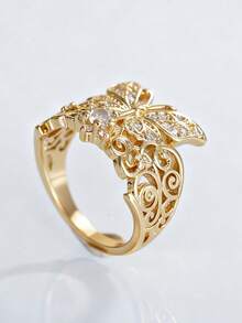 1 Chiếc nhẫn Cubic Zirconia lấp lánh dành cho nữ, quà tặng tiệc cưới, đính hôn, ngày lễ tình nhân - 1 # - Xem 8