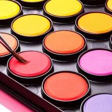 12/16/28色固体水彩粉套装，水彩和水粉绘画DIY颜料套装，适合学生艺术创作，固体水彩颜料