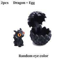 1set/2pcs 3D Printed Dragon And Egg Figurines - Made Of Bright PLA Material, These Daily Entertainment Game Tabletop Figurines Are Perfect For Gifting, Parties, Gardens, Kitchens, Offices, Fairy Tale Worlds, Festival Celebrations, Car Decorations And Home Furnishings. Party Decorations Christmas Fidget Toys - Multicolor - View 14
