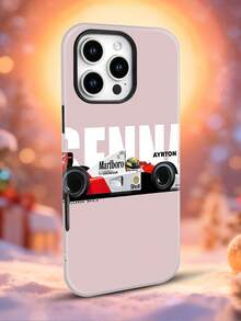 Formula Racing Car Pattern Phone Case Pink Background For IPhone 14 Pro Max All-Over Print Mixed-Color Phone Cases - Compatible With Phone 17 PRO MAX/17 AIR/15 Pro Max/16 PRO MAX, Galaxy S22/S23/S24/S23 Plus/S24 Ultra/S25/A15/A33/A23. Essential For Daily Commuting, Non-Yellowing. Perfect Gifts For Halloween, Virgin Mary's Day, Independence Day, Christmas, Valentine's Day, As Well As Birthdays Of Friends And Family - 混色1 - 查看 2