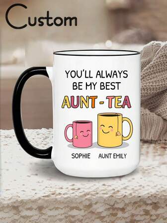 Personlig mostermugg/kaffekopp, du kommer alltid att vara min favoritmostermugg, anpassad bästa mostermugg, cool mostermugg, härlig present till moster