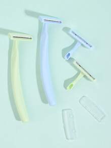 2pcs Professional Stainless Steel Precision Eyebrow Razor & Face Trimmer, Suitable For Beginners (Male & Female) - Includes 1 Replacement Blade, Protective Cap & Easy-To-Use Design, For Accurate Shaving, Eyebrow Shaping & Grooming - Portable Manual Tool For Home & Travel, Personal Beauty Accessory | Replaceable Blades, Precise Shaping Tool - Mint Green - View 7