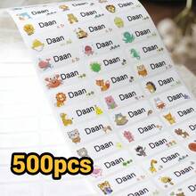 60-500 قطعة ملصقات أسماء مخصصة، ملصقات مخصصة، ملصقات شخصية، ملصقات أسماء، مخصصة، قابلة للتخصيص هدية عيد ميلاد، عائلة، هدية فريدة - النمط 4 - مشاهدة 8