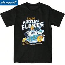 Hip Hop Adventure Times Ice King T Shirt Men's O-Neck Short Sleeve Tops Cotton Summer Clothing - Negro - Ver 1