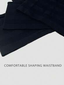 3pcs High Waist Slimming Seamless G-String Panties For Women, Sexy Invisible High Rise Thong - Black - View 4