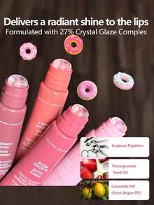 Laneige Glaze Craze Tinted Lip Serum 12g, Donut Silicone Brush Tip, Hydrating & Translucent, Plumping & Nourishing,Nude-Like Low-Saturation Glass Lips Effect, Korean Makeup Finish - Sugar Glaze - View 6