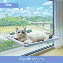 Ultra-Soft Cat Window Hammock - Elegant Cloud-Shaped Cat Climbing Frame For Cats To Nap, Relax, And Play - Secure Installation, Enhances Cat's Perspective - Perfect Space-Saving Solution For Cat Lovers - Pink - View 7