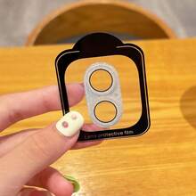1pc Glitter Integrated Tempered Glass Camera Lens Protector, Full Coverage Anti-Scratch Camera Protective Cover, Compatible With Iphone 17/17 Air/17 Pro/17 Pro Max Series Applicable To Daily Shield, Office, Home Daily Shield Office Home Phone Camera Cover Sparkling Crystal Waterproof Shockproof Anti-Fall Scratch Resistant