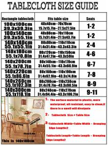 Obstal Clear Plastic Tablecloth , 100% Waterproof Oil-Proof Spill-Proof Vinyl PVC Table Cloth, Wipeable Rectangle Tablecloth Protector For Dining Table, Outdoor And Indoor Uses, Clear