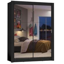 Ropero Closet Madesa 2 Puertas Con Espejos Negro 3 - Negro - Ver 11