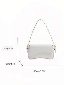 Women's Fashionable Casual Shoulder Bag - White - View 6