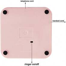 HAWTCorded Pink Retro Landline Home Phone Basic Pink Decorative Analog Telephone Set Senior Phone For Home/Office/Hotel - Hồng - Xem 5