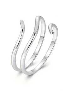 1枚浪漫925纯银立方氧化锆戒指，女士结婚首饰，精美珠宝 - 1# - 查看 2