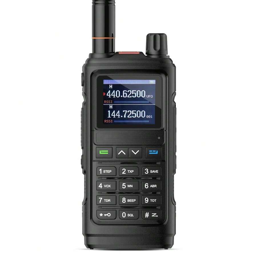 LM UV-8800 Ham Radio Actualización de uv-5r Cargador USB de doble banda de dos vías de largo alcance 999 canales sin manos VOX Walkie talkies para adultos con antena 771 batería de linterna de - Negro - Ver 1