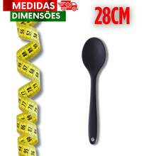 Set Of 6 Silicone Spoons, 28cm. Durable For Your Kitchen. Useful For Your Recipes. Premium. - JUEGO DE 2 CUCHARAS DE SILICONA - Ver 9