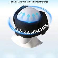 Airplane Travel Pillow, Neck Pillow With Eye Mask For Long-Haul Flights To Enhance Sleep Comfort And Block Out Light & Noise - màu đen - Xem 2
