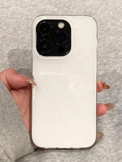 可爱果冻亮面手机壳适用于 16 15 14 13 12 Pro Max 11 纯色防震软背壳防水防摔防刮