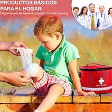 400 Piezas botiquin de primeros auxilios PortatilFirst Aid Kit Compacto Portatil e Impermeable Éste kit primeros auxilios Adecuado para El Hogar Oficina Automovil Viajes Camping Paseos en Bote. Rojo Grande - Rojo - Ver 3