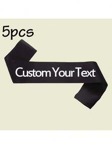 LICVIC Customized Birthday Sashes With Text, Personalized Sashes, Bachelor/Bachelorette Party Sashes, Birthday Queen Sashes, Retirement Sashes, Ribbon Belts. - Style a - View 16