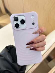 New Wavy Magnetic Silicone Phone Case Suitable For IPhone 17 Pro Max, 16 Plus