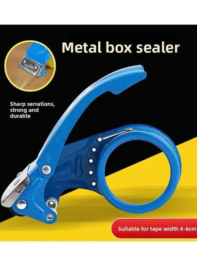 Tape Cutter, Metal Packing Sealer For Courier Packaging, Transparent Tape Dispenser, Handheld Plastic Tape Dispenser