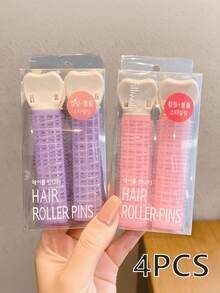 6pcs/2pcs Hair Volumizing Invisible Fixation Clips For Forehead, Crown, Bangs, Curling Rollers Hair Accessories Woman Accessories ,Hair Styling Kit ,Hair Tool For Barber Salon Beauty Travel Essential,Hair Products, Home Sleeping Bath Decor Daily Wear Soft Hair Cares,Hair Accessories - Multicolor - View 2