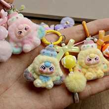 Anime Flocked Dora DIY Decorative Pendant KeyChain Backpack Decor Cute Cartoon Schoolbag Pendant Boys And Girls Gifts - Multicolor - View 2