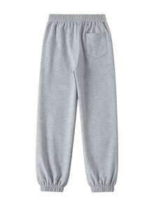 Blueplus Drawstring Casual And Versatile Sweatpants. The Drawstring Cuffs Provide Windproof Warmth. Suitable For Both Men And Women, Perfect For Everyday Wear At Home Or Outings. - 淺灰色 - 查看 4